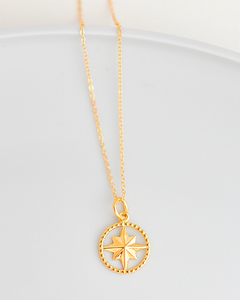 Joy in the Journey Compass Necklace