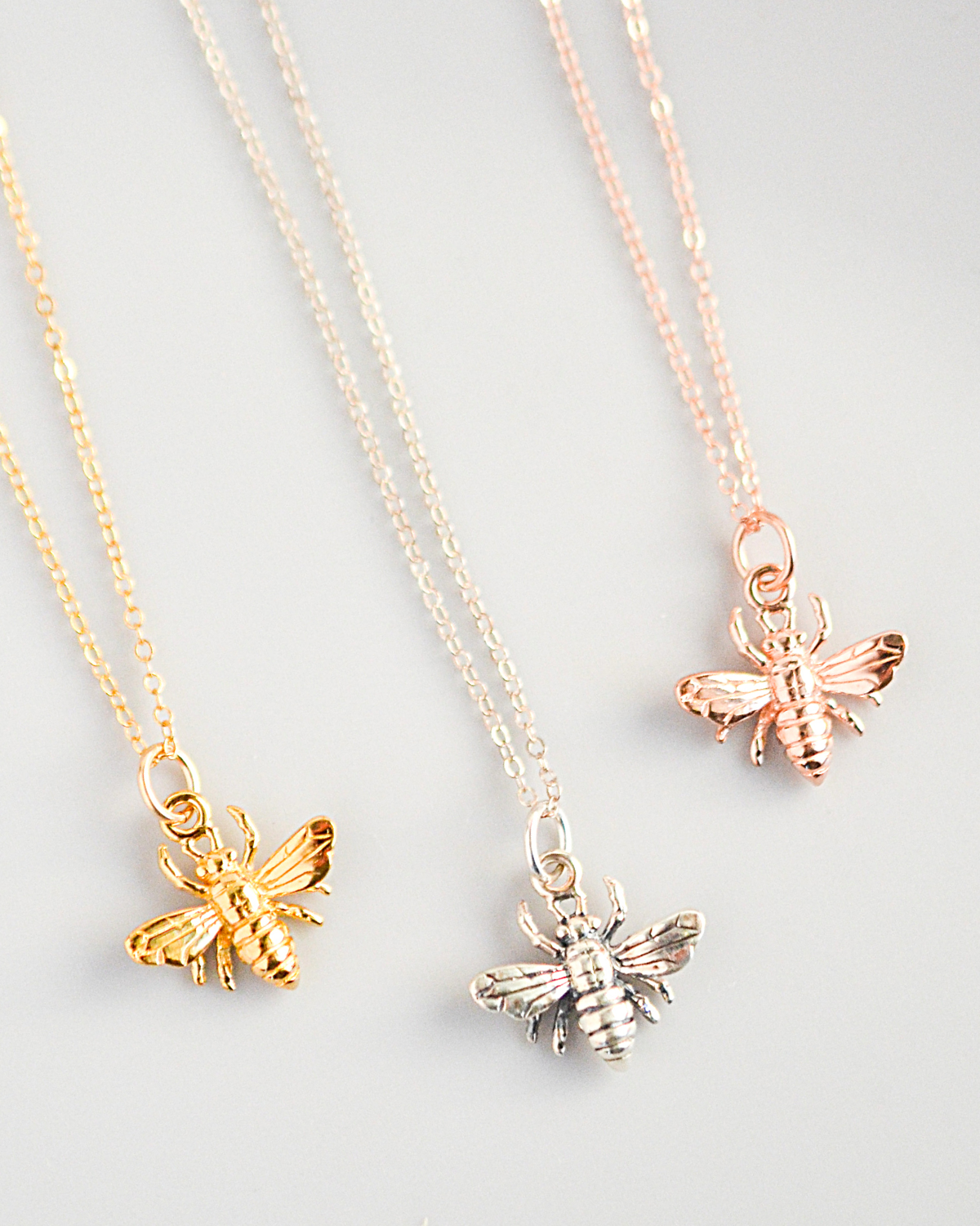 Bumblebee necklace silver on sale