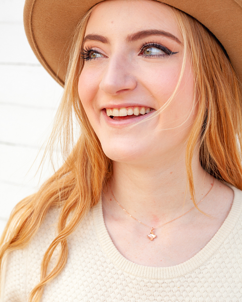 Bloom Where You Are Planted Flower Necklace