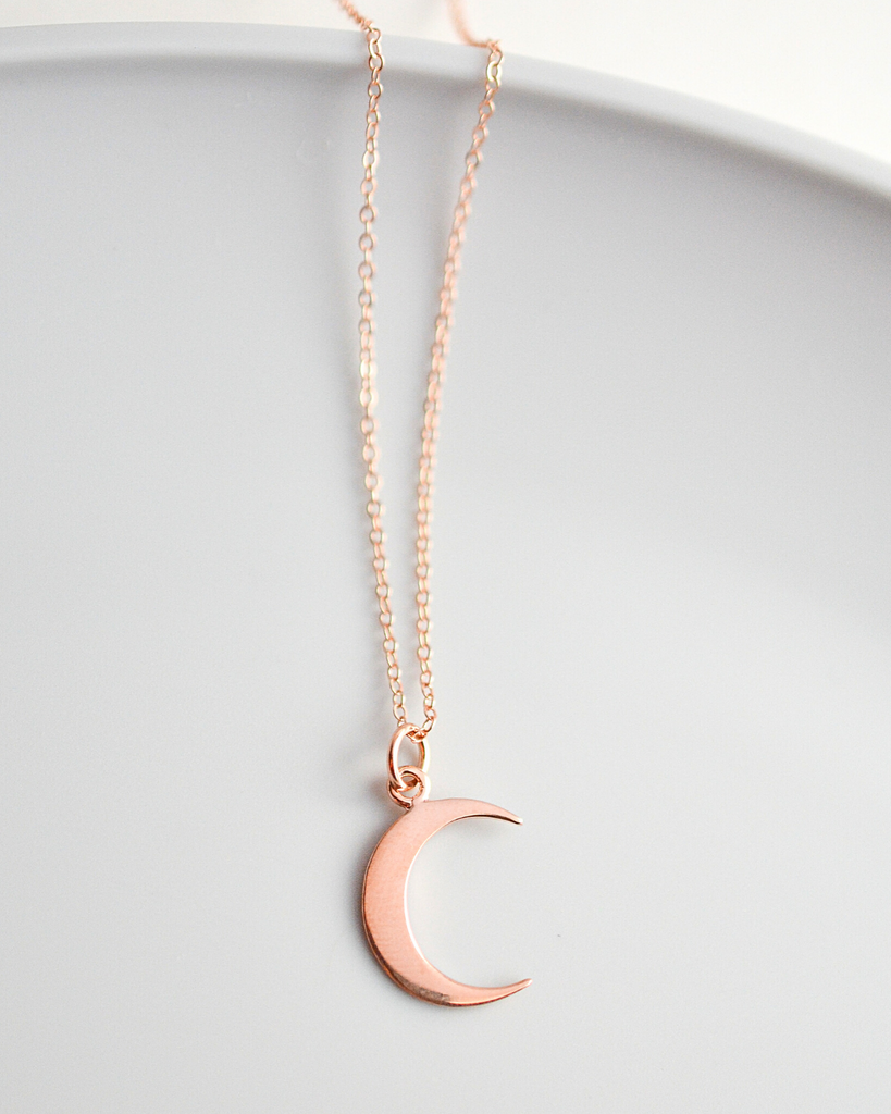 Sister Crescent Moon Necklace