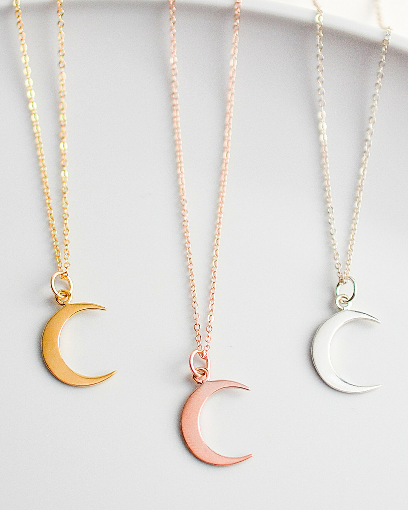 Teacher Crescent Moon Necklace