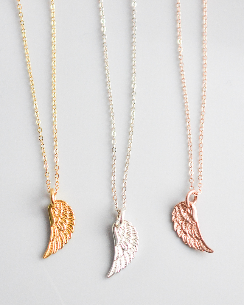 Best Friend Angel Wing Necklace