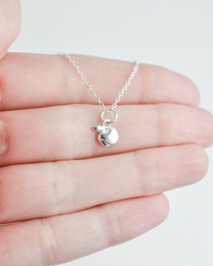 Tiny Apple Necklace