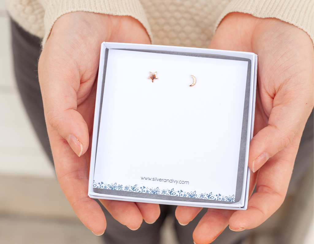 Star and Moon Earrings