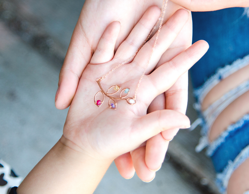 Family Tree Birthstone Necklace