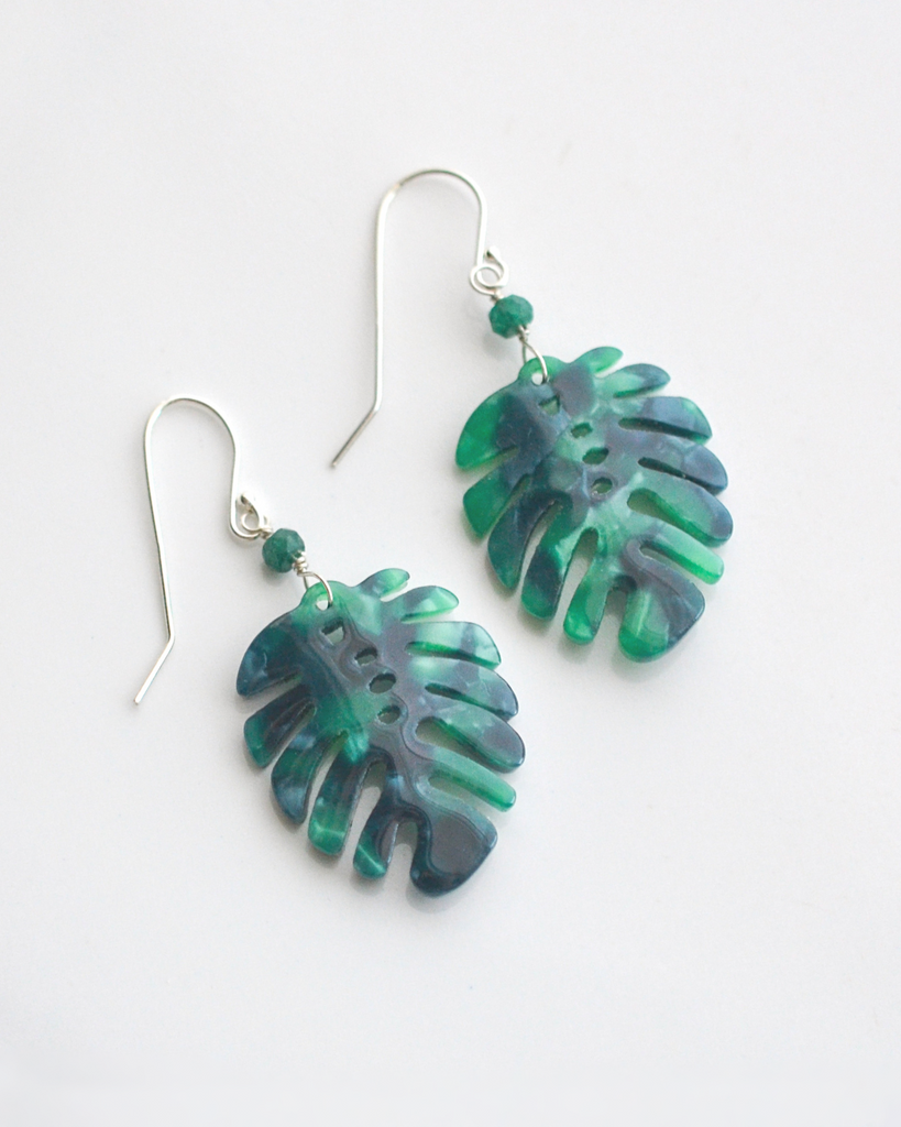 Monstera Earrings